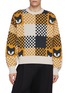 Detail View - Click To Enlarge - BAZ & FRIENDS - x CYNTHIA & XIAO Rox Checkered Wool Sweater