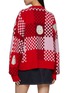 Back View - Click To Enlarge - BAZ & FRIENDS - x CYNTHIA & XIAO Baz Checkered Wool Sweater