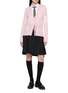Figure View - Click To Enlarge - THOM BROWNE - 4-Bar Relaxed Fit V-Neck Wool Knit Cardigan