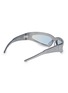 Figure View - Click To Enlarge - OFF BROADWAY - Sleek Butcher Acetate Angular Sunglasses