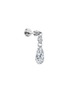 Main View - Click To Enlarge - MARIA TASH - Floating Double Diamond 18K White Gold Single Threaded Charm Earring