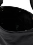 Detail View - Click To Enlarge - DISCORD YOHJI YAMAMOTO - Ribbon Leather Crossbody Bag