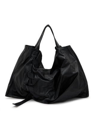 Main View - Click To Enlarge - DISCORD YOHJI YAMAMOTO - Ribbon Leather Tote Bag