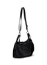 Detail View - Click To Enlarge - DISCORD YOHJI YAMAMOTO - Draped Tulip Leather Handbag