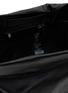Detail View - Click To Enlarge - DISCORD YOHJI YAMAMOTO - Draped Tulip Leather Handbag
