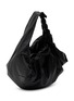 Detail View - Click To Enlarge - DISCORD YOHJI YAMAMOTO - Draped Zip Leather Handbag
