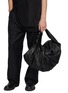 Figure View - Click To Enlarge - DISCORD YOHJI YAMAMOTO - Draped Zip Leather Handbag