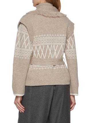 Back View - Click To Enlarge - WE NORWEIGIANS - Setesdal Belted Cashmere Wool Knit Vest