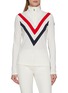 Main View - Click To Enlarge Main View - Click To Enlarge - WE NORWEIGIANS - Voss Long Sleeve Chevron Zipped Top