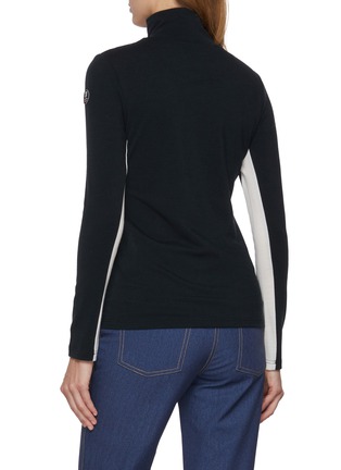 Back View - Click To Enlarge - WE NORWEIGIANS - Voss Long Sleeve Chevron Zipped Top