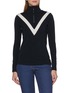 Main View - Click To Enlarge Main View - Click To Enlarge - WE NORWEIGIANS - Voss Long Sleeve Chevron Zipped Top
