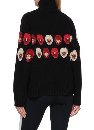 Back View - Click To Enlarge - WE NORWEIGIANS - X Markarian Intarsia Floral Turtleneck Knit Sweater
