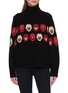Main View - Click To Enlarge Main View - Click To Enlarge - WE NORWEIGIANS - X Markarian Intarsia Floral Turtleneck Knit Sweater