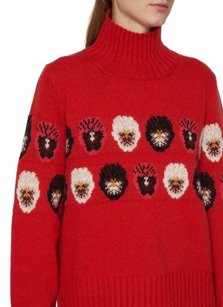  - WE NORWEIGIANS - X Markarian Intarsia Floral Turtleneck Knit Sweater