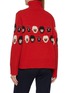 Back View - Click To Enlarge - WE NORWEIGIANS - X Markarian Intarsia Floral Turtleneck Knit Sweater