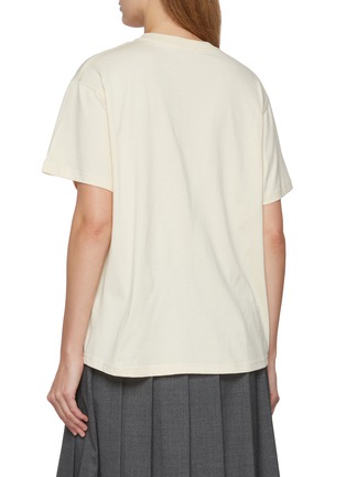 Back View - Click To Enlarge - MARDI MERCREDI - Dachshund Print Cotton Jersey T-Shirt