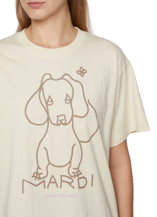  - MARDI MERCREDI - Dachshund Print Cotton Jersey T-Shirt