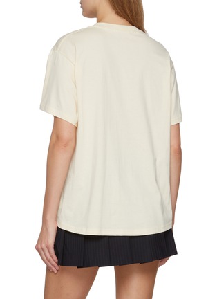 Back View - Click To Enlarge - MARDI MERCREDI - Dachshund Print Cotton Jersey T-Shirt