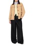 Figure View - Click To Enlarge - VALSTAR - Valstarino Leather Collar Oversized Suede Jacket