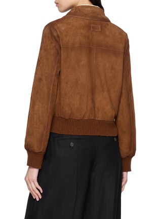 Back View - Click To Enlarge - VALSTAR - Valstarino Cropped Suede Jacket