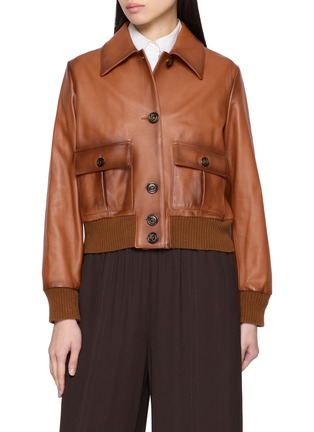 Main View - Click To Enlarge - VALSTAR - Valstarino Cropped Leather Jacket