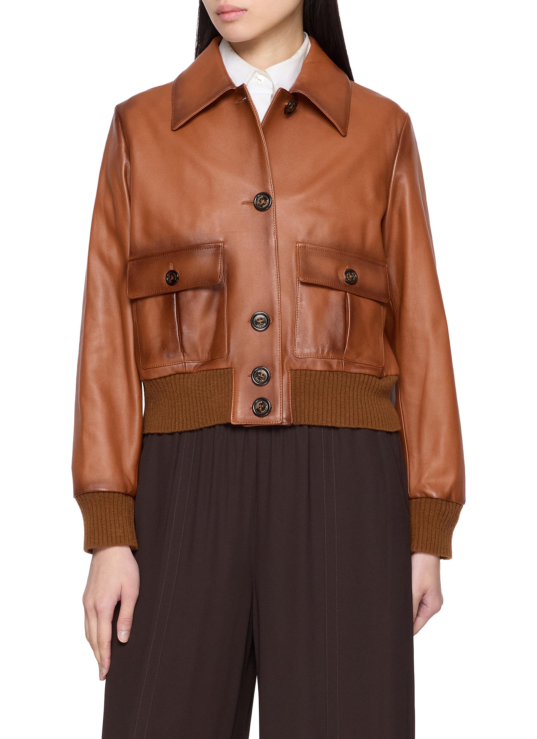VALSTAR | Valstarino Cropped Leather Jacket | Women | Lane Crawford