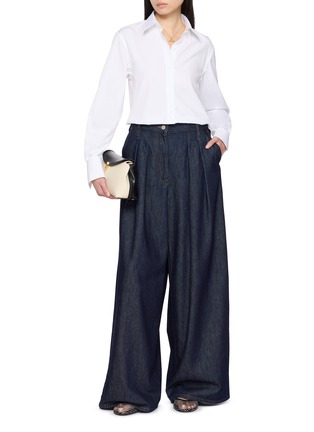 Figure View - Click To Enlarge - BOURRIENNE - French Collar Cotton Shirt