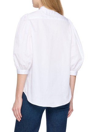 Back View - Click To Enlarge - BOURRIENNE PARIS X - Rêverie Puff Sleeve Cotton Shirt