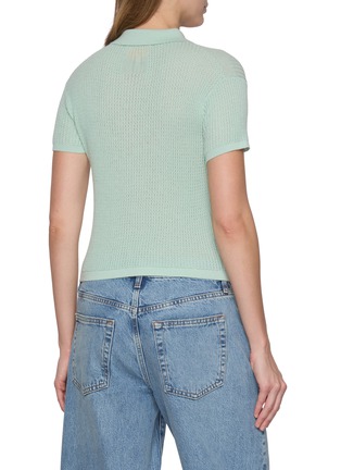 Back View - Click To Enlarge - GUEST IN RESIDENCE - Shrunken Cashmere Polo Shirt