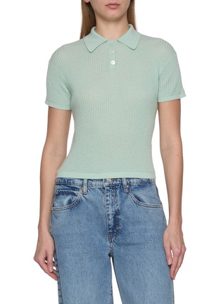 Main View - Click To Enlarge - GUEST IN RESIDENCE - Shrunken Cashmere Polo Shirt