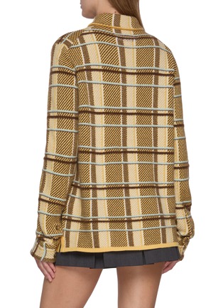Back View - Click To Enlarge - GUEST IN RESIDENCE - Plaid Cashmere Work Shirt
