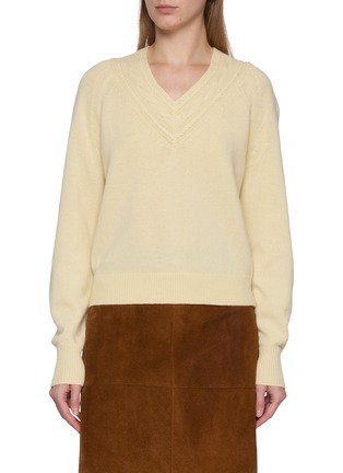 Main View - Click To Enlarge - GUEST IN RESIDENCE - The Varsity Cashmere Knit Sweater