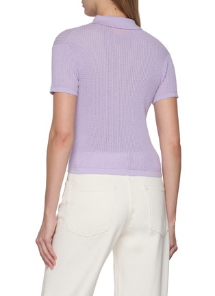 Back View - Click To Enlarge - GUEST IN RESIDENCE - Shrunken Cashmere Polo Shirt