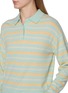 - GUEST IN RESIDENCE - Long Sleeve Collegiate Striped Cashmere Knit Polo Sweater