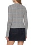 Back View - Click To Enlarge - GUEST IN RESIDENCE - Shrunken Chequered Crewneck Cashmere Knit Sweater