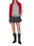 Figure View - Click To Enlarge - GUEST IN RESIDENCE - Long Sleeve Collegiate Striped Cashmere Knit Polo Sweater