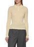 GUEST IN RESIDENCE Long Sleeve Shrunken Cashmere Polo Top