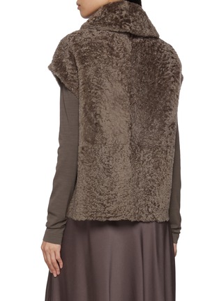 Back View - Click To Enlarge - JOSEPH - Molin Reversible Shearling Leather Gilet
