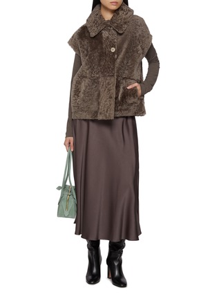 Figure View - Click To Enlarge - JOSEPH - Molin Reversible Shearling Leather Gilet