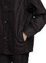  - J∞QUALITY - Leather Collar Cotton Canvas Jacket