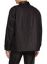 Back View - Click To Enlarge - J∞QUALITY - Leather Collar Cotton Canvas Jacket