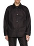 Main View - Click To Enlarge - J∞QUALITY - Leather Collar Cotton Canvas Jacket