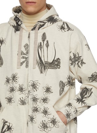  - J∞QUALITY - Zip Up Sumi Print Cotton Hoodie