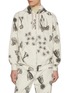 Main View - Click To Enlarge - J∞QUALITY - Zip Up Sumi Print Cotton Hoodie