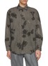 Main View - Click To Enlarge - J∞QUALITY - Long Sleeve Sumi Print Cotton Linen Shirt
