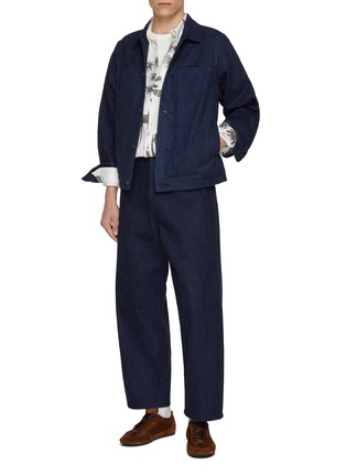 Figure View - Click To Enlarge - J∞QUALITY - Wide Leg Denim Jeans