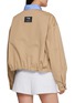 Back View - Click To Enlarge - HOMMEGIRLS - Contrast Collar Cotton Parachute Jacket
