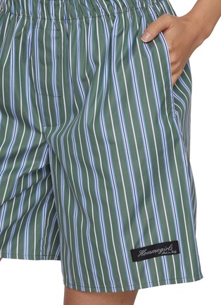  - HOMMEGIRLS - Striped Elasticated Waist Cotton Boxer Shorts