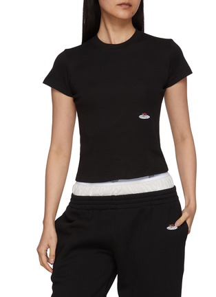 Detail View - Click To Enlarge - HOMMEGIRLS - X Fruit Of The Loom Classic Logo Patch Cotton T-Shirt — Set Of 2