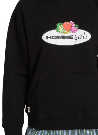  - HOMMEGIRLS - X Fruit Of The Loom Logo Graphic Cotton Hoodie